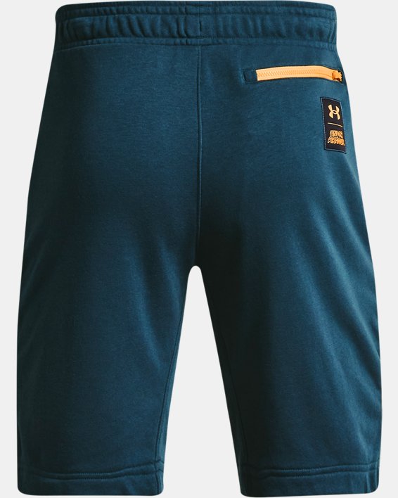 Men's UA Rival Terry Scribble Shorts, Blue, pdpMainDesktop image number 5